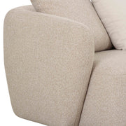 Sylvie 4-Piece Cream Performance Boucle Chaise Sectional