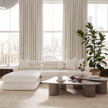 Lulu 2-Piece Cream Performance Boucle L-Shaped Sectional
