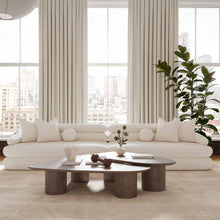 Lulu 141" Cream Performance Boucle Sofa