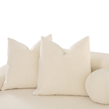 Lulu 141" Cream Performance Boucle Sofa