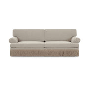 Yvette 92" Warm Grey Performance Boucle Sofa