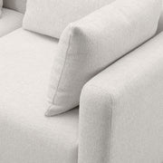Hangover 5-Piece Contract-Grade Textured Fabric Modular L-Sectional