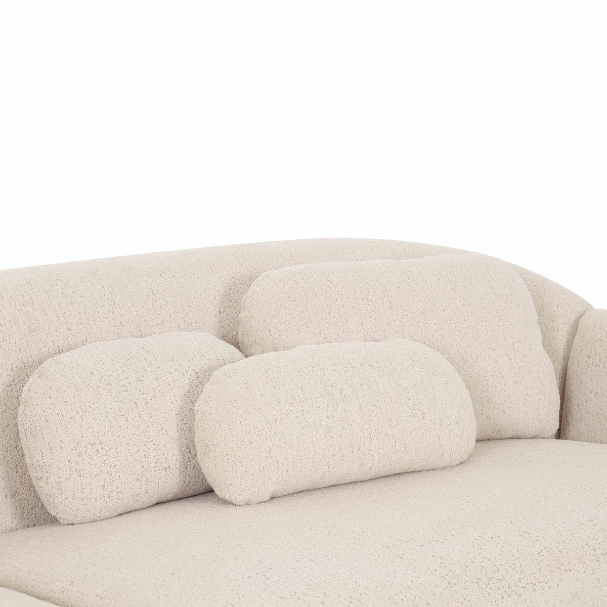 Misty 115" Cream Performance Boucle Modular Sofa