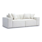 Mindy 84" Performance Chenille Basketweave Modular Loveseat