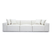 Mindy 115" Performance Chenille Basketweave Modular Sofa