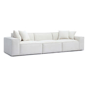 Mindy 115" Performance Chenille Basketweave Modular Sofa