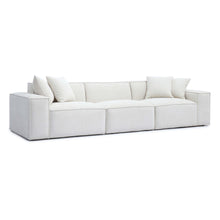 Mindy 115" Performance Chenille Basketweave Modular Sofa