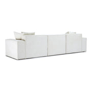Mindy 115" Performance Chenille Basketweave Modular Sofa