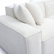 Mindy 115" Performance Chenille Basketweave Modular Sofa