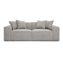 Mindy 84" Performance Chenille Basketweave Modular Loveseat