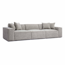 Mindy 115" Performance Chenille Basketweave Modular Sofa