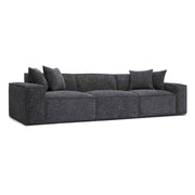 Mindy 115" Performance Chenille Basketweave Modular Sofa