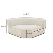 Travie Modular Wedge Corner Chair