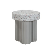 Clover Faux Terrazzo Indoor/Outdoor Round Side Table