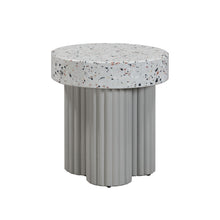 Clover Faux Terrazzo Indoor/Outdoor Round Side Table