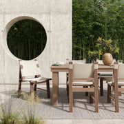Cassie Natural Outdoor Rectangular Dining Table (75"-108")