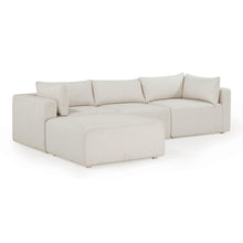 Hangover 4-Piece Cream Performance Fabric Outdoor Modular Sectional