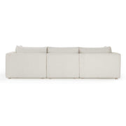 Hangover 4-Piece Cream Performance Fabric Outdoor Modular Sectional