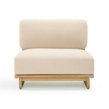 Reavan Cream Performance Fabric Outdoor Lounge Chair