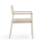 Sardinia Cream Performance Fabric Outdoor Dining Chair - Set of 2