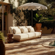 Mora Cream Outdoor Sofa (65"-96")