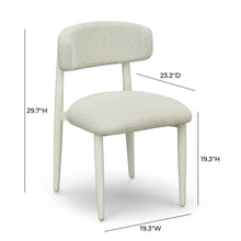 Annika Textured Contract-Grade Fabric Outdoor Dining Side Chair