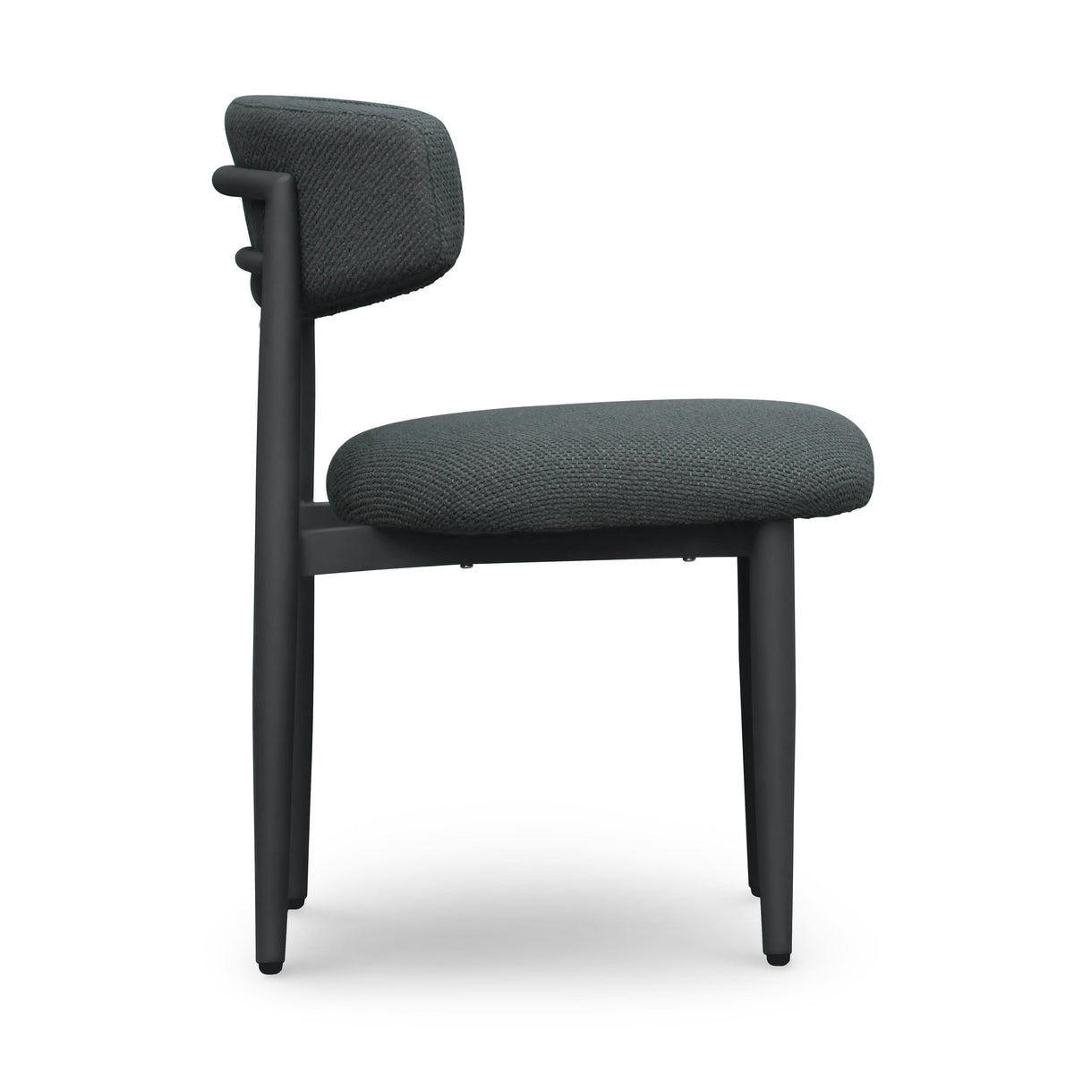 Annika Textured Contract-Grade Fabric Outdoor Dining Side Chair