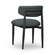 Annika Textured Contract-Grade Fabric Outdoor Dining Side Chair