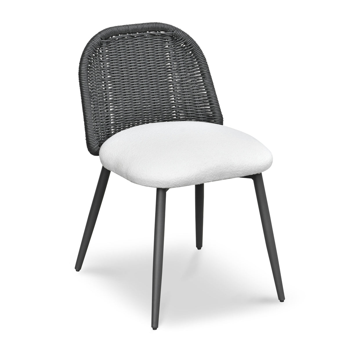 Alexa Rattan Performance Fabric Dining Chair