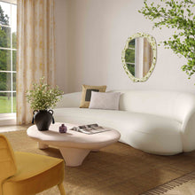 Athen 57" Lightweight Faux Stone Coffee Table