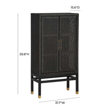 Amara Woven Rattan Cabinet