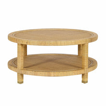 Amara 33" Natural Rattan Round Coffee Table