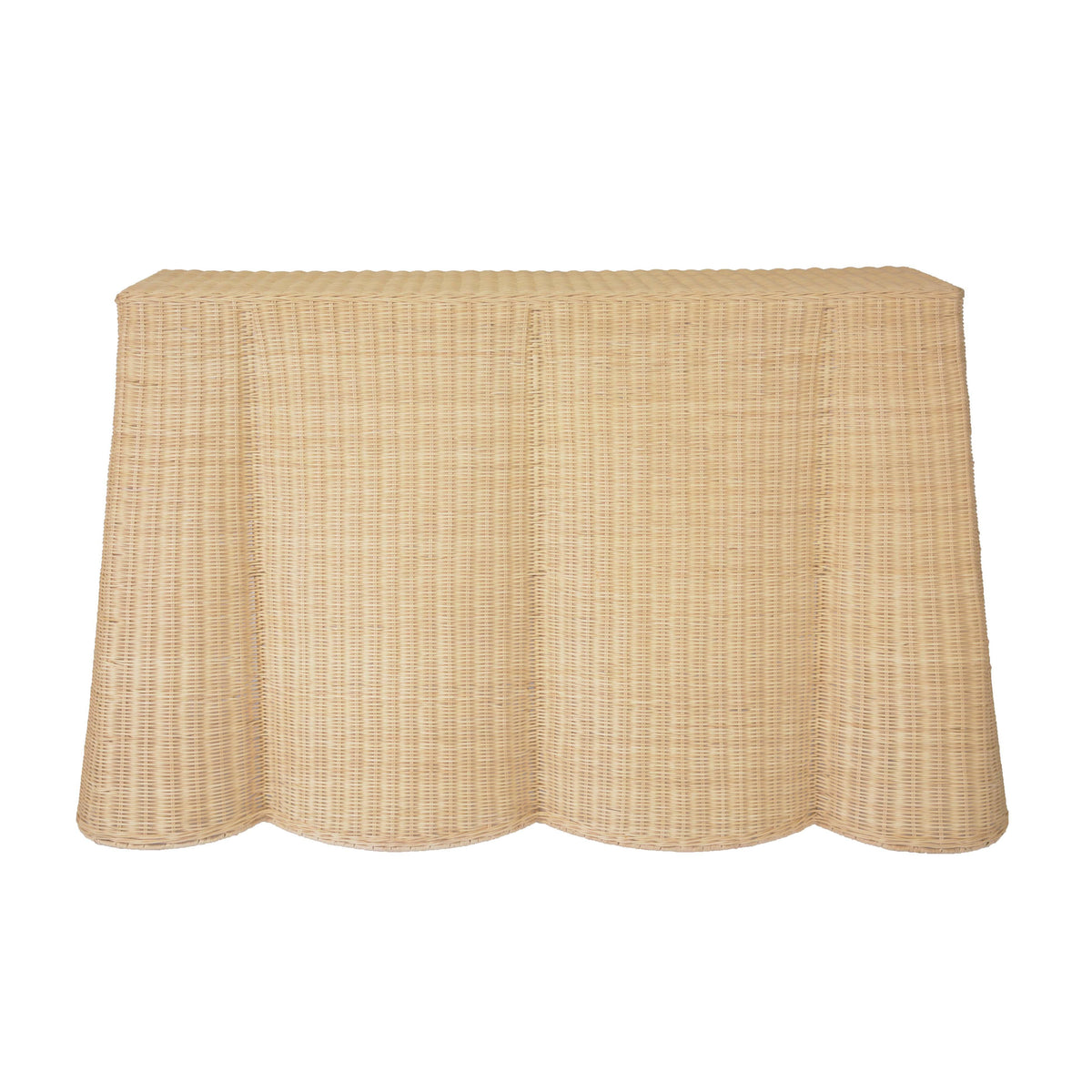 Egan 55" Natural Rattan Console Table