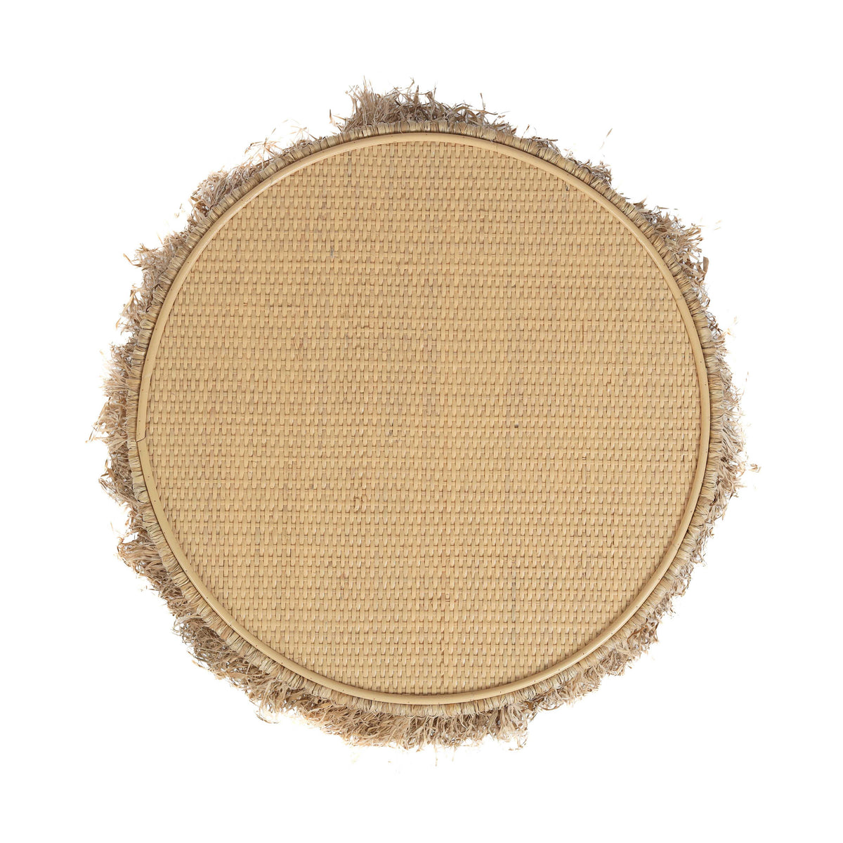 Luau Natural Rattan Round End Table