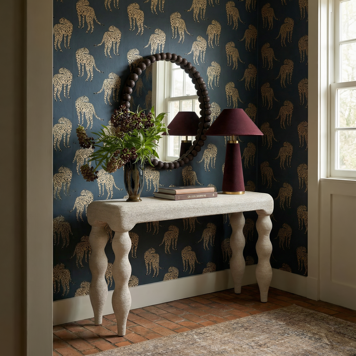 Vicky 68" Natural Woven Seagrass Console Table