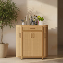 Tarot Natural Rattan Bar Cabinet