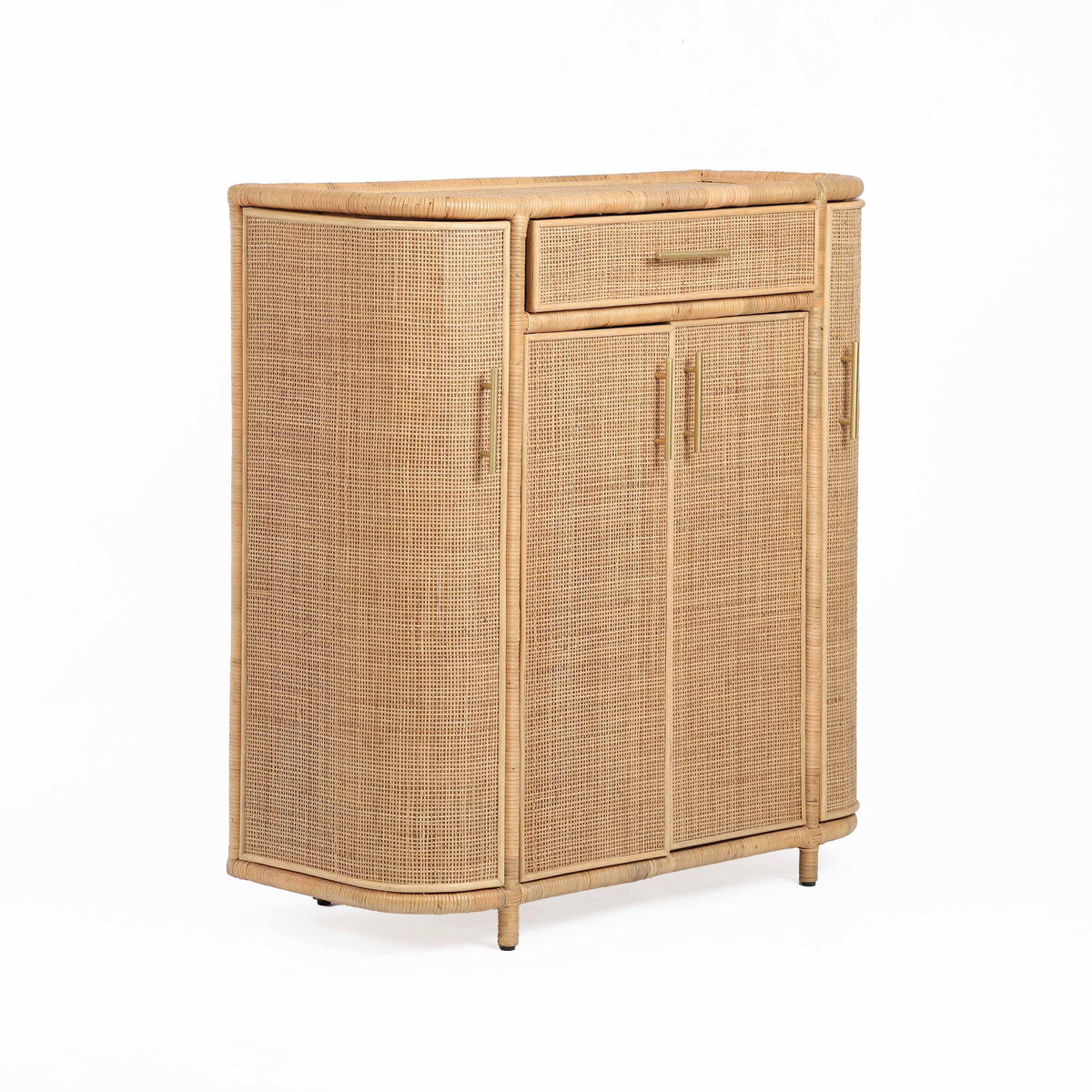 Tarot Natural Rattan Bar Cabinet