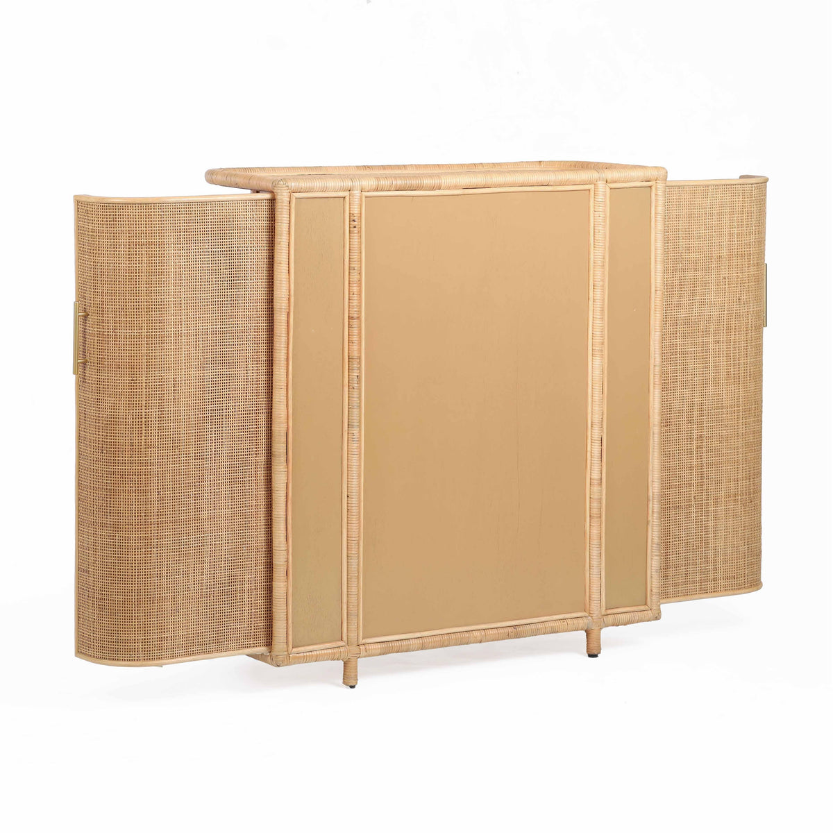 Tarot Natural Rattan Bar Cabinet