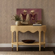 Sally 41" Natural Rattan Console Table