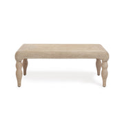 Vicky 49" Natural Woven Seagrass Rectangular Coffee Table