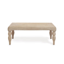 Vicky 49" Natural Woven Seagrass Rectangular Coffee Table