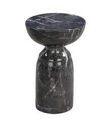 Rue Faux Marble Indoor / Outdoor Round Side Table