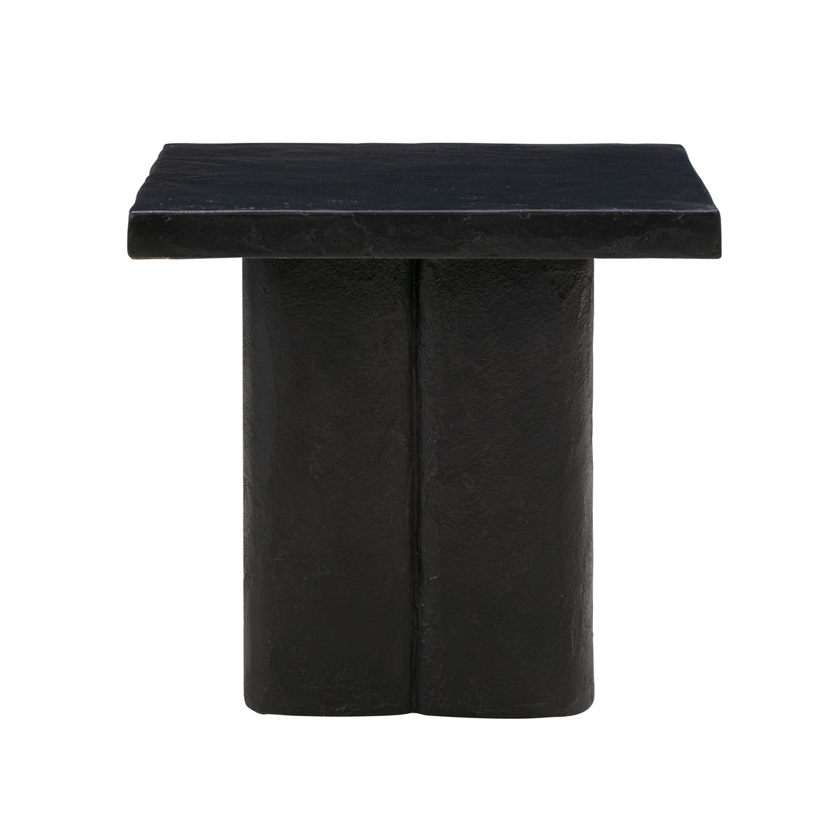 Kayla Faux Plaster Indoor / Outdoor Square Side Table