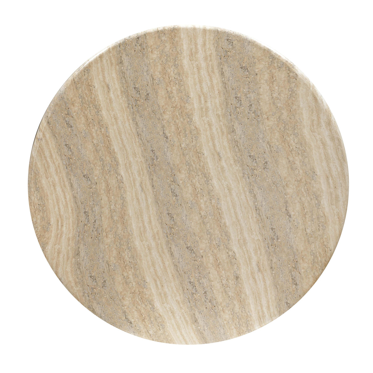 Patrizia 36" Faux Travertine Concrete Indoor / Outdoor Round Coffee Table
