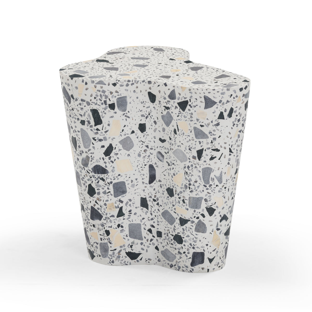 Slab Faux Terrazzo Indoor/Outdoor Side Table