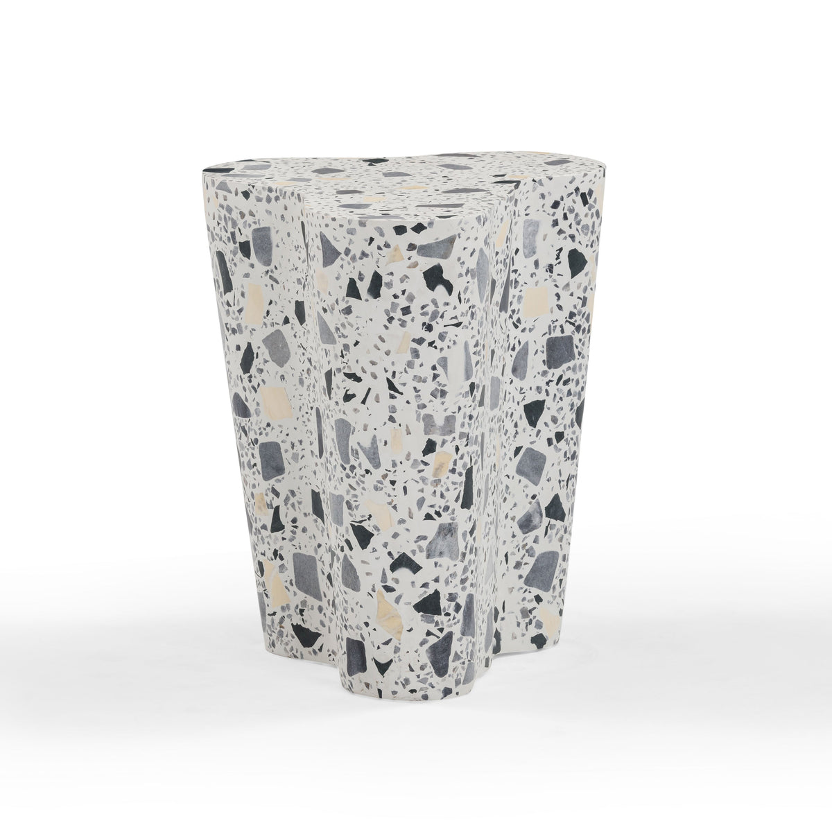 Slab Faux Terrazzo Indoor/Outdoor Side Table