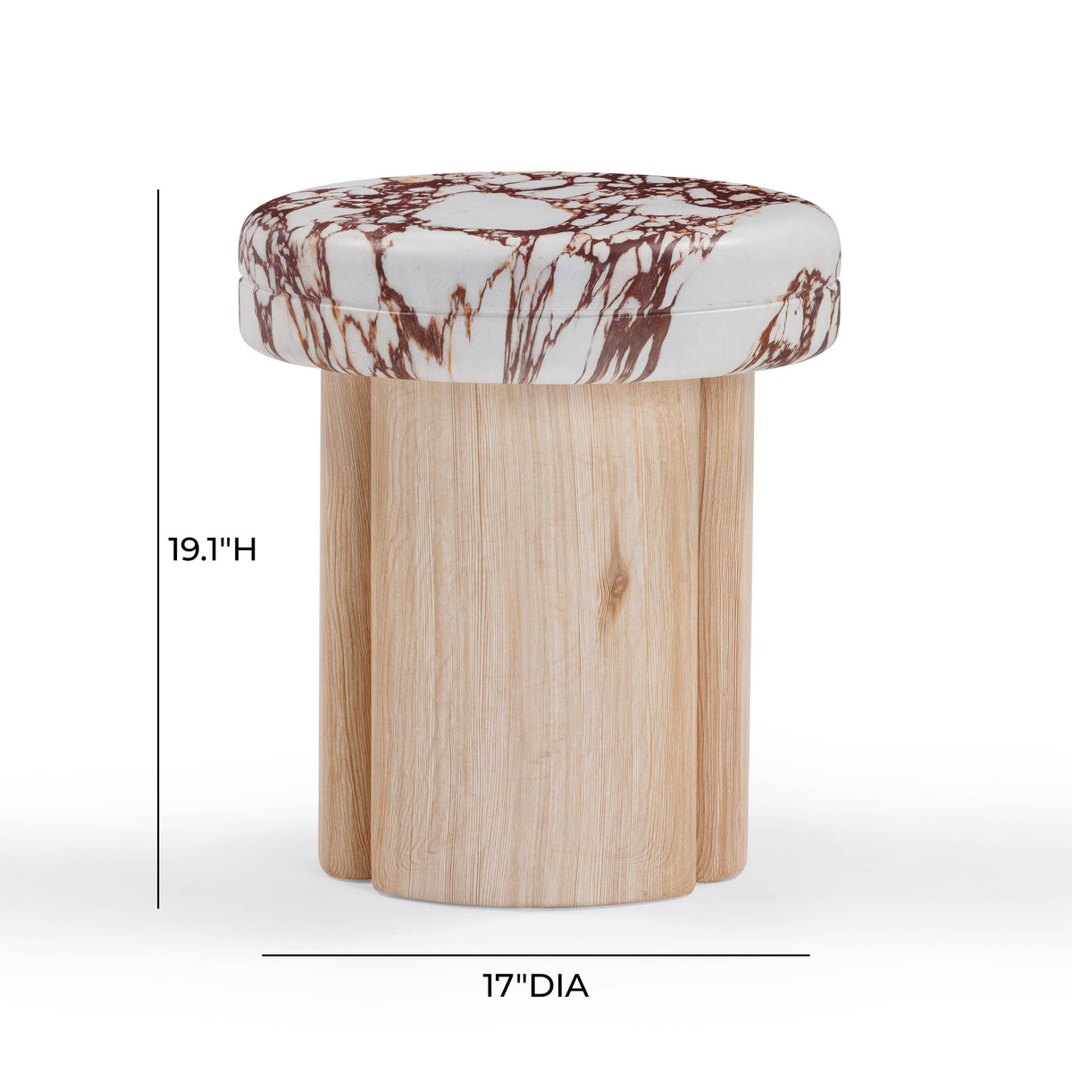 Sheila Textured Concrete Indoor / Outdoor Side Table