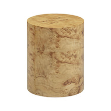 Fig Natural Burl Drum Side Table