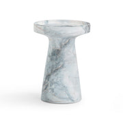 Zara Faux Aegean Marble Indoor/Outdoor Side Table