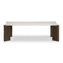 Restis 52" Cream Quartz Rectangular Coffee Table